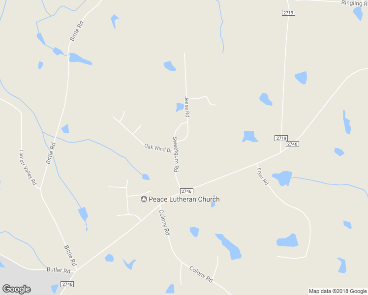 map of restaurants, bars, coffee shops, grocery stores, and more near 3518 Sweetgum Road in Gibsonville