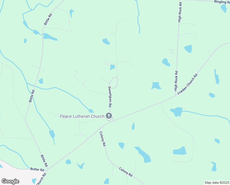 map of restaurants, bars, coffee shops, grocery stores, and more near 3518 Sweetgum Road in Gibsonville