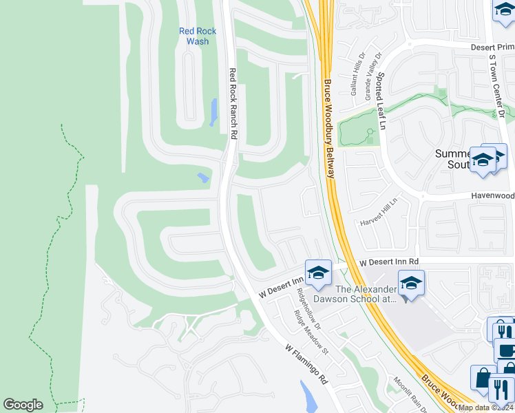 map of restaurants, bars, coffee shops, grocery stores, and more near 3173 Elk Clover Street in Las Vegas