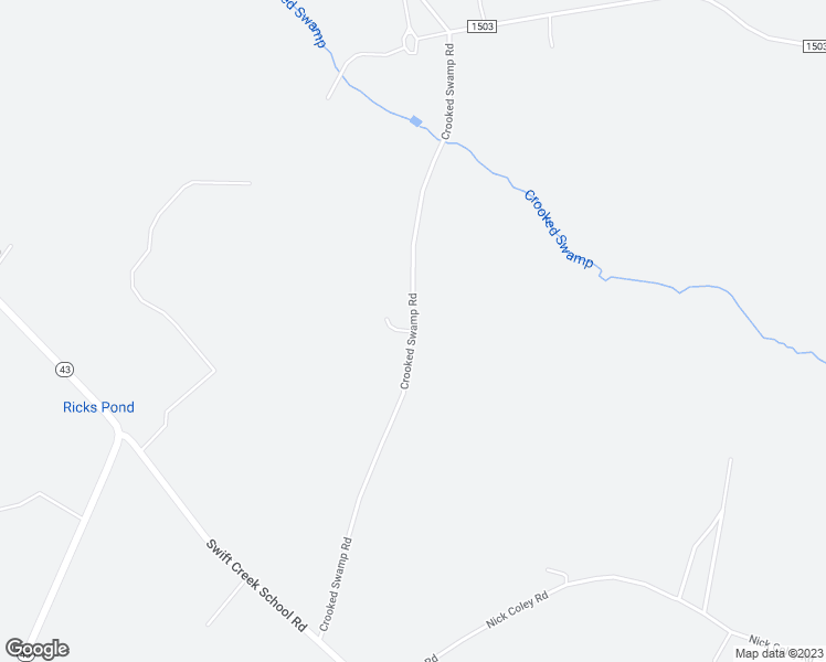 map of restaurants, bars, coffee shops, grocery stores, and more near Crooked Swamp Road in Nash County