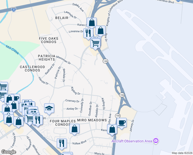 map of restaurants, bars, coffee shops, grocery stores, and more near 175 Massman Manor Drive in Nashville