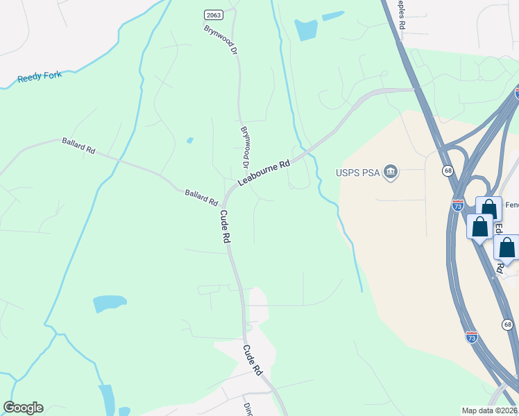 map of restaurants, bars, coffee shops, grocery stores, and more near 7900-7908 Leabourne Road in Guilford County