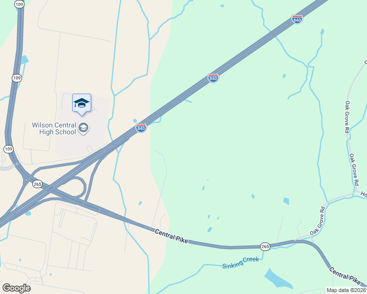 map of restaurants, bars, coffee shops, grocery stores, and more near State 840 in Lebanon