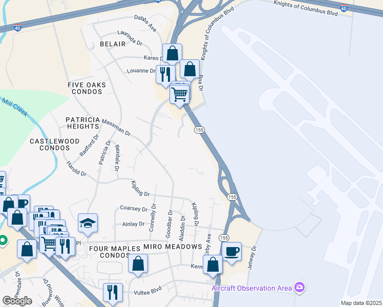 map of restaurants, bars, coffee shops, grocery stores, and more near 100 Arbor Creek Boulevard in Nashville