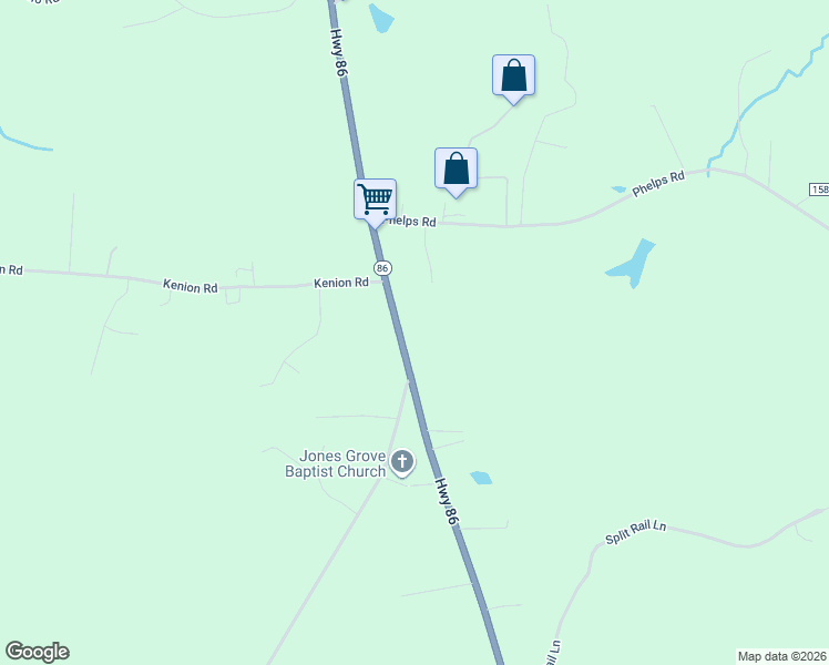 map of restaurants, bars, coffee shops, grocery stores, and more near 2921 North Carolina 86 in Hillsborough