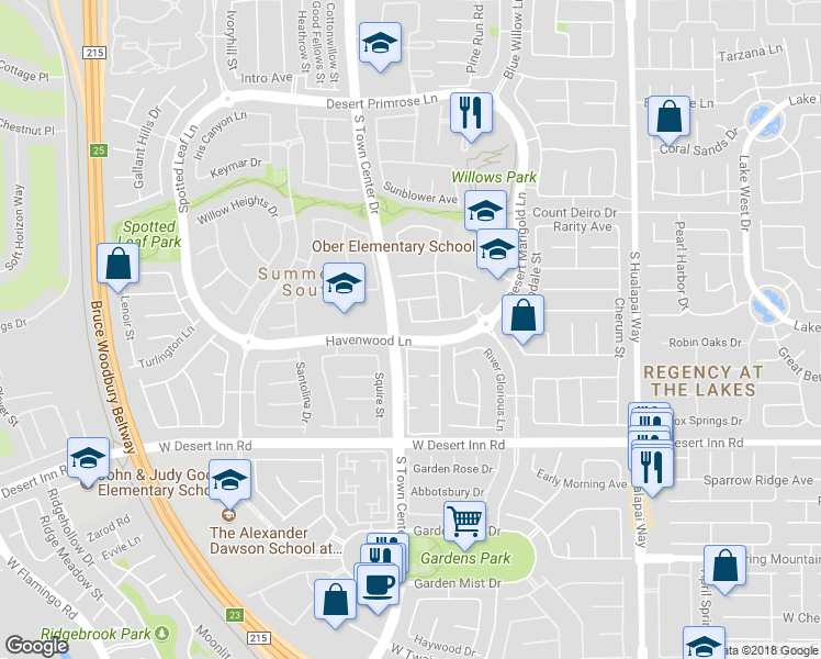 map of restaurants, bars, coffee shops, grocery stores, and more near 3175 Heidelberg Street in Las Vegas