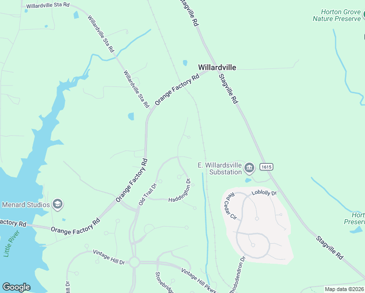 map of restaurants, bars, coffee shops, grocery stores, and more near 4 Shadow Creek Court in Durham