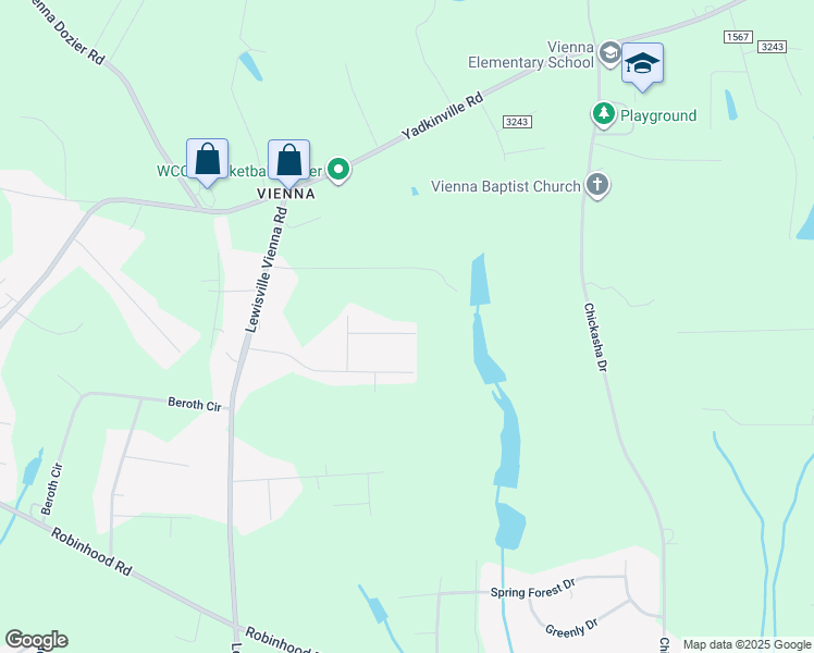 map of restaurants, bars, coffee shops, grocery stores, and more near 6072 Olde Farm Drive in Pfafftown
