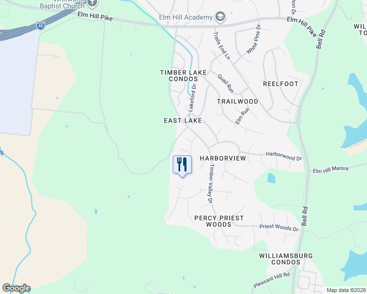 map of restaurants, bars, coffee shops, grocery stores, and more near 108 New Haven Court in Nashville