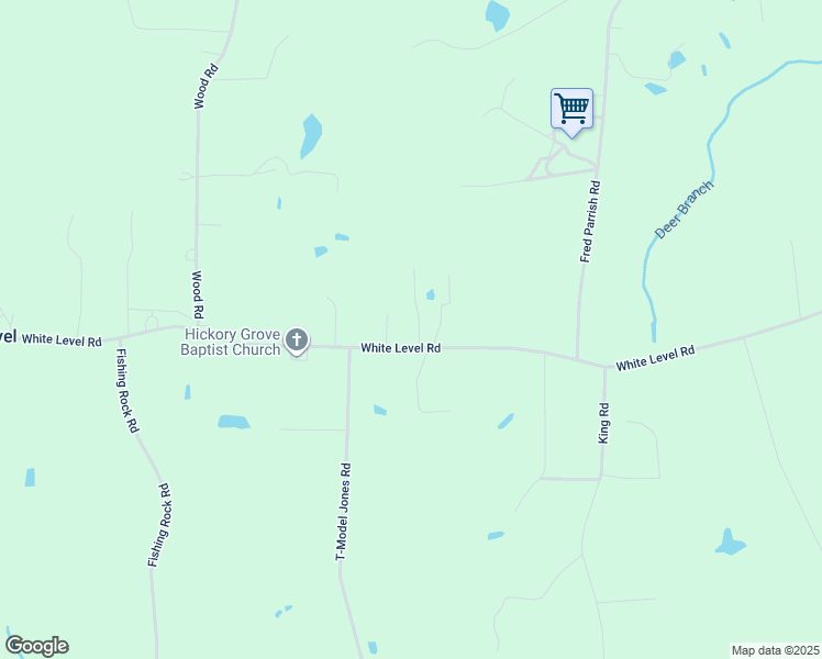 map of restaurants, bars, coffee shops, grocery stores, and more near 2851 White Level Road in Castalia