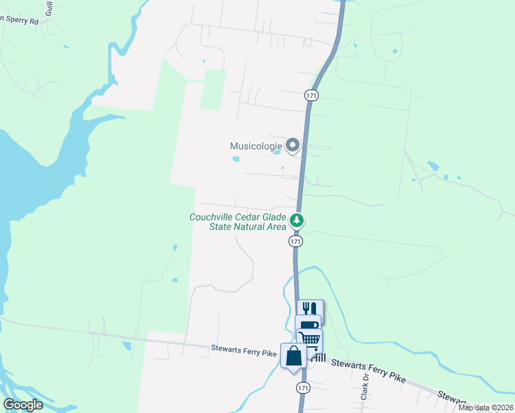 map of restaurants, bars, coffee shops, grocery stores, and more near 2710 South Mount Juliet Road in Mt. Juliet