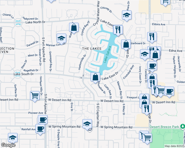 map of restaurants, bars, coffee shops, grocery stores, and more near 8736 Carlitas Joy Court in Las Vegas