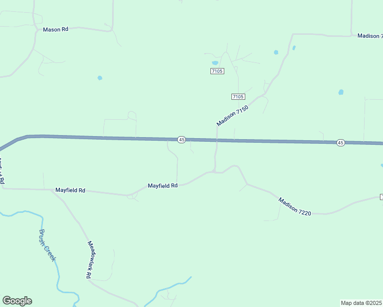 map of restaurants, bars, coffee shops, grocery stores, and more near 22687 Arkansas 45 in Fayetteville