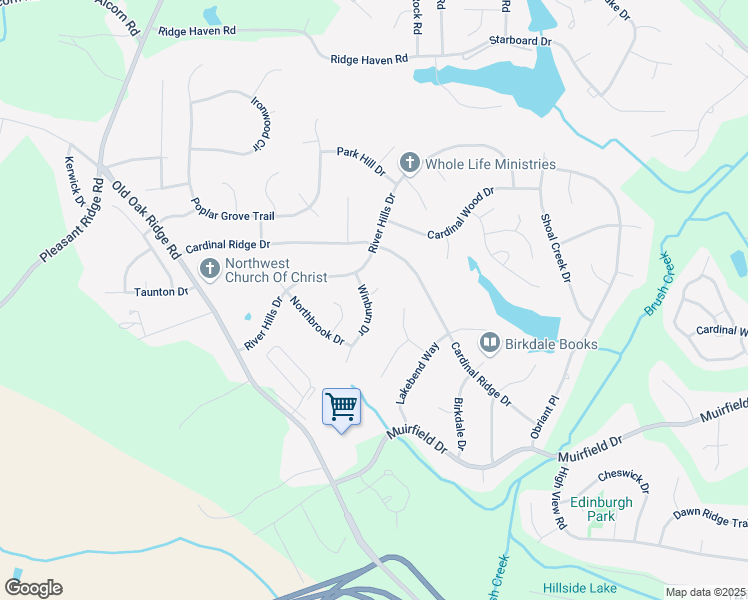 map of restaurants, bars, coffee shops, grocery stores, and more near 3318 Winburn Drive in Greensboro