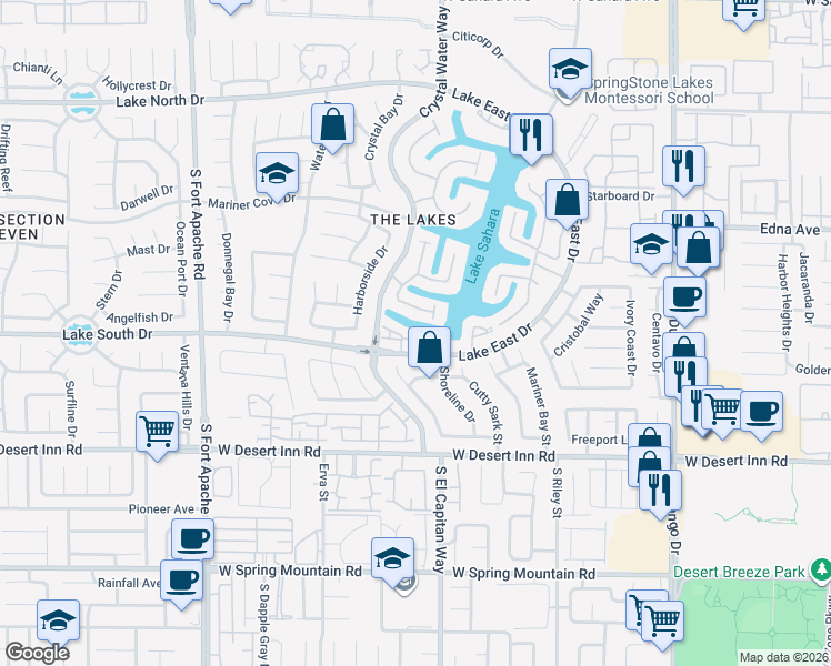 map of restaurants, bars, coffee shops, grocery stores, and more near 8716 Carlitas Joy Court in Las Vegas