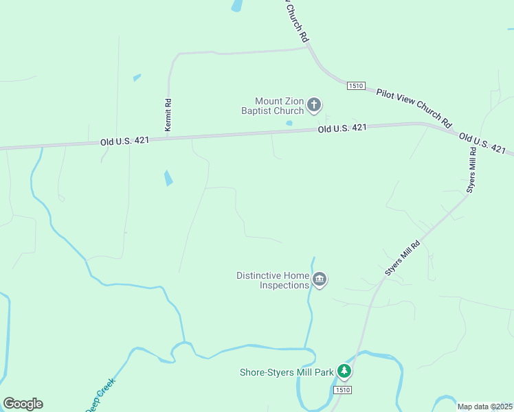 map of restaurants, bars, coffee shops, grocery stores, and more near State Road 1611 in Yadkinville