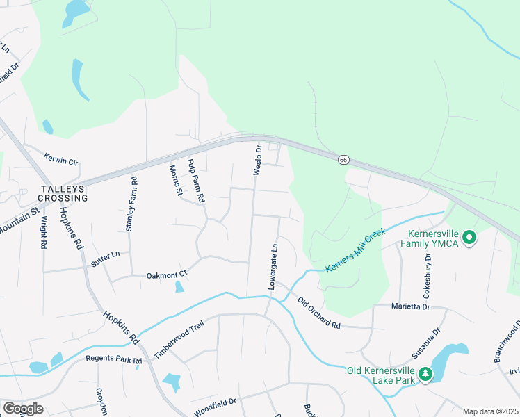 map of restaurants, bars, coffee shops, grocery stores, and more near 221 Weslo Drive in Kernersville