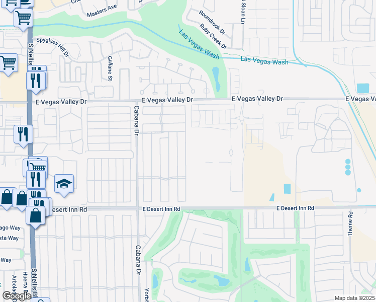 map of restaurants, bars, coffee shops, grocery stores, and more near 3076 Gavilan Lane in Las Vegas