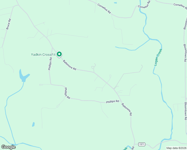 map of restaurants, bars, coffee shops, grocery stores, and more near 1729 Baltimore Road in East Bend