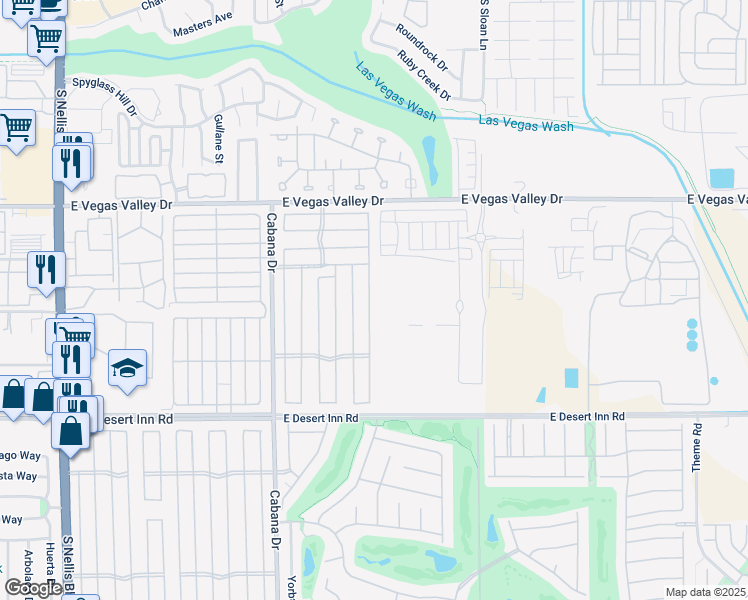map of restaurants, bars, coffee shops, grocery stores, and more near 3076 Gavilan Lane in Las Vegas
