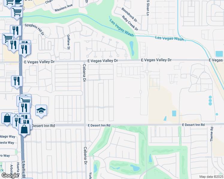 map of restaurants, bars, coffee shops, grocery stores, and more near 3069 Gavilan Lane in Las Vegas