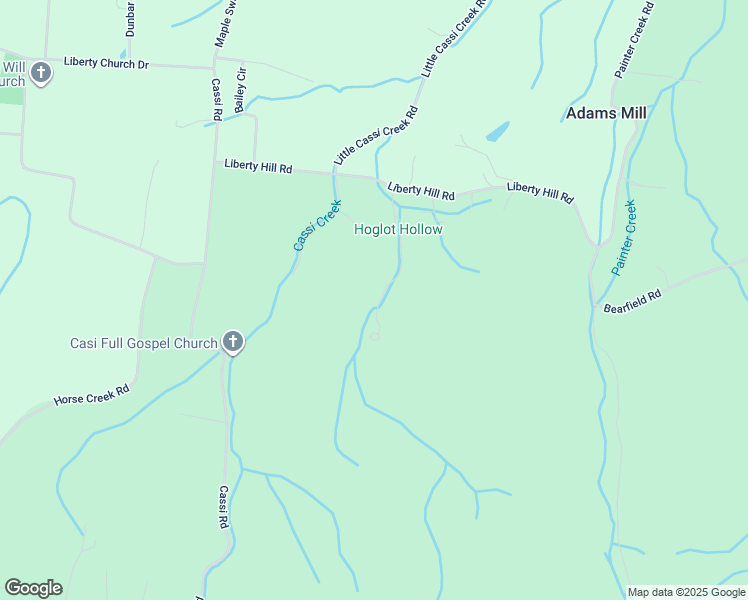 map of restaurants, bars, coffee shops, grocery stores, and more near 222 Bailey Road in Chuckey