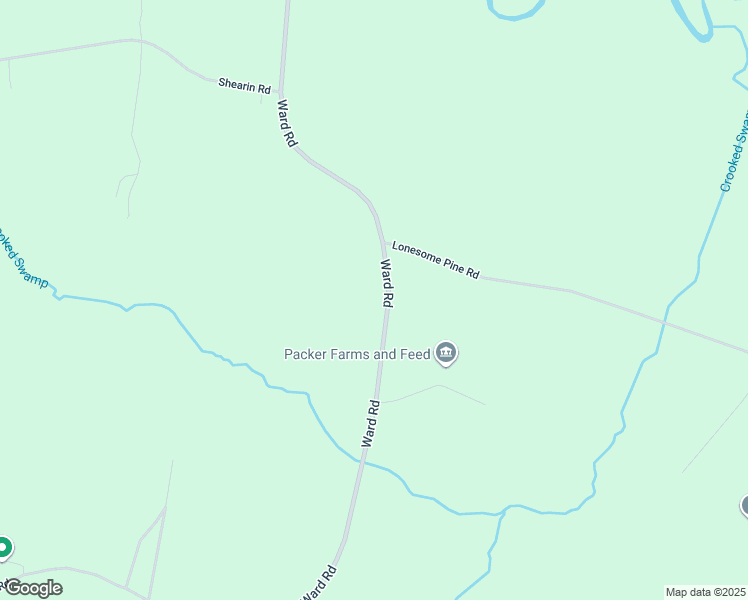 map of restaurants, bars, coffee shops, grocery stores, and more near 12044 Ward Road in Whitakers