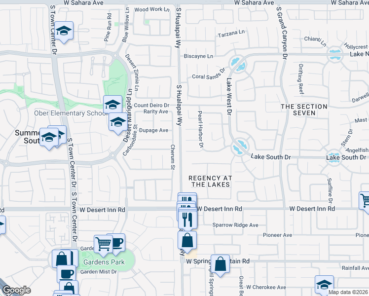 map of restaurants, bars, coffee shops, grocery stores, and more near 3204 Cherum Street in Las Vegas