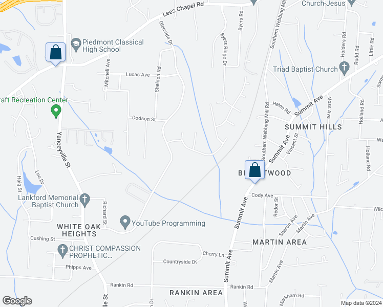 map of restaurants, bars, coffee shops, grocery stores, and more near 1838 Chapel Brook Way in Greensboro
