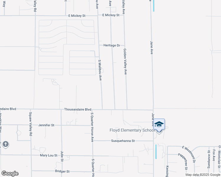 map of restaurants, bars, coffee shops, grocery stores, and more near 5900 Sunland Avenue in Pahrump