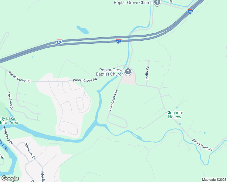 map of restaurants, bars, coffee shops, grocery stores, and more near 4405 Twin Creeks Drive in Cookeville