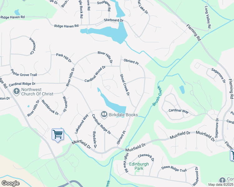 map of restaurants, bars, coffee shops, grocery stores, and more near 3312 Mill Spring Court in Greensboro