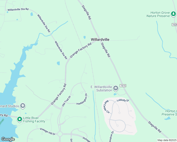 map of restaurants, bars, coffee shops, grocery stores, and more near 3 Shadow Creek Court in Durham