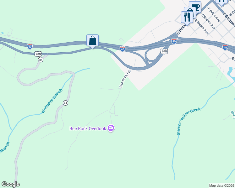 map of restaurants, bars, coffee shops, grocery stores, and more near 1323 Bee Rock Road in Monterey