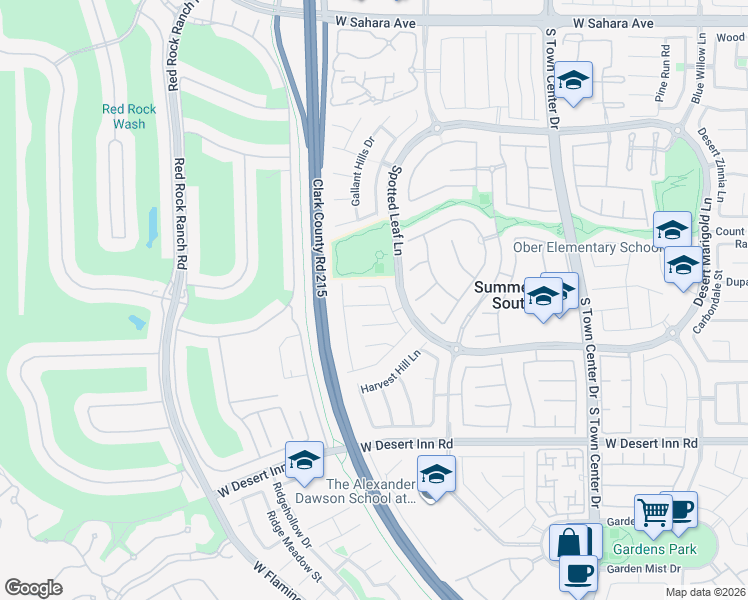 map of restaurants, bars, coffee shops, grocery stores, and more near 11026 Ashboro Avenue in Las Vegas