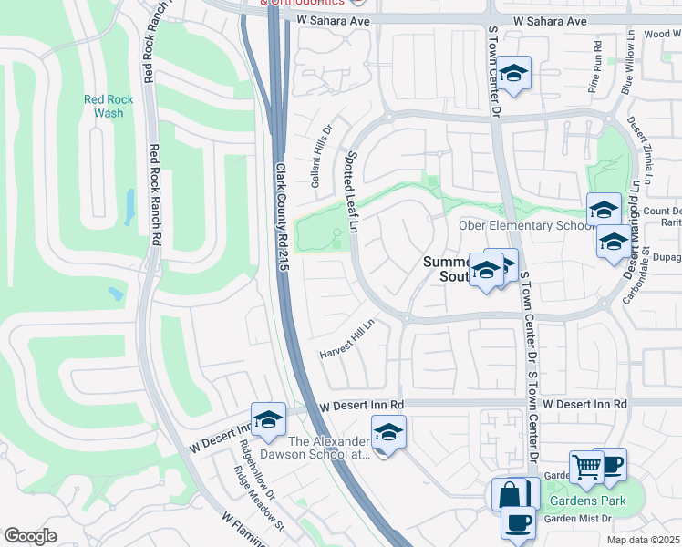map of restaurants, bars, coffee shops, grocery stores, and more near 11013 Clemmons Court in Las Vegas