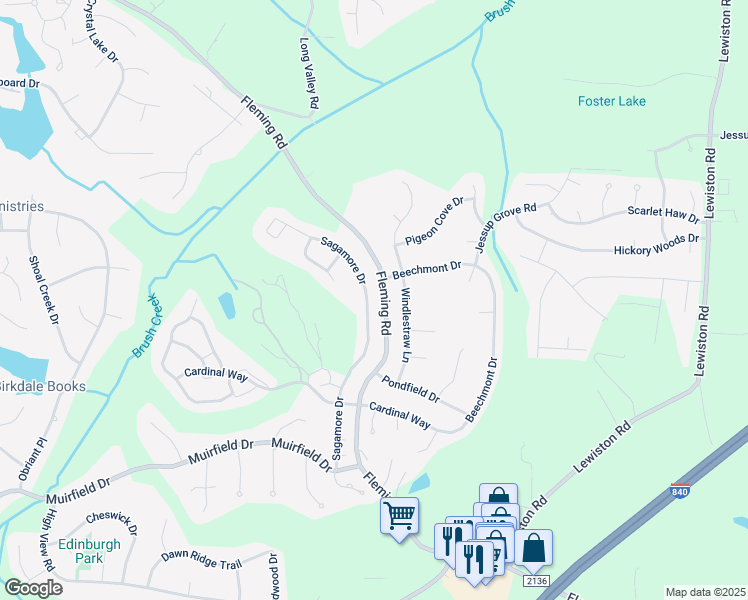 map of restaurants, bars, coffee shops, grocery stores, and more near 3740 Sagamore Drive in Greensboro