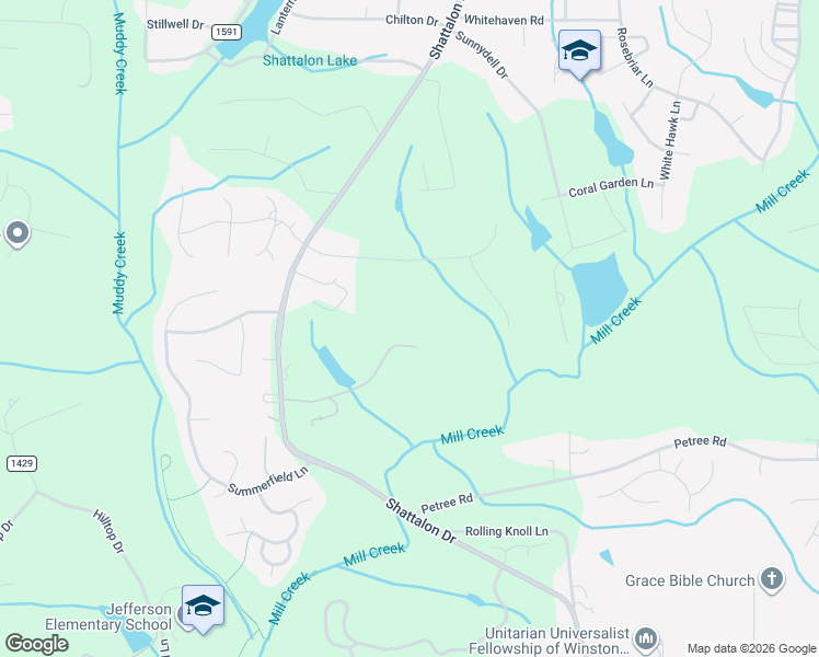map of restaurants, bars, coffee shops, grocery stores, and more near 3904 Camerille Farm Road in Winston-Salem