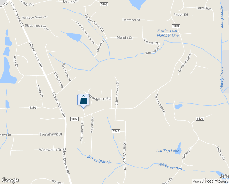 map of restaurants, bars, coffee shops, grocery stores, and more near 2251 Chipwood Lane in Winston-Salem