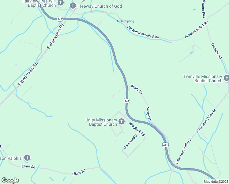 map of restaurants, bars, coffee shops, grocery stores, and more near 4566 Norris Freeway in Powell