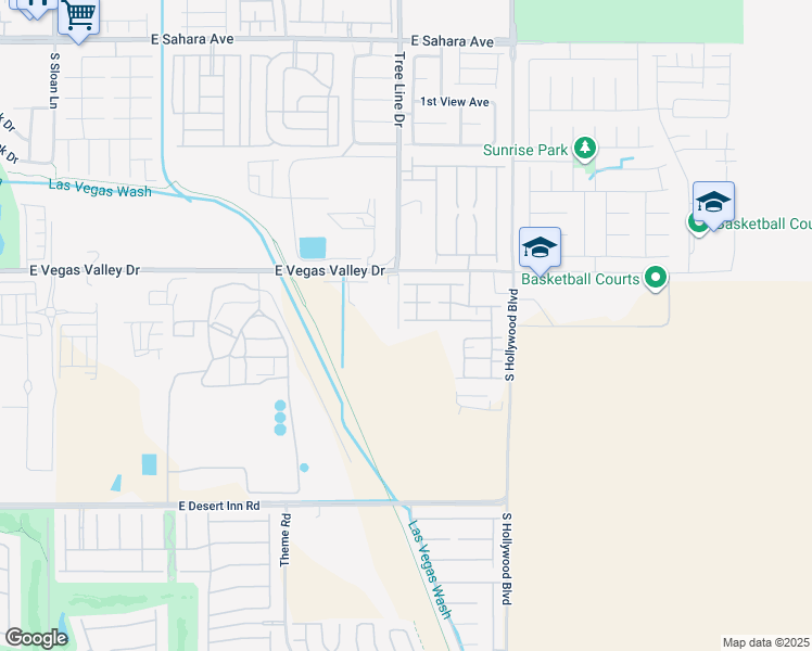 map of restaurants, bars, coffee shops, grocery stores, and more near 6405 Za Zu Pitts Avenue in Las Vegas