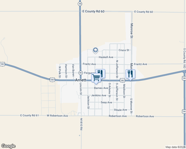 map of restaurants, bars, coffee shops, grocery stores, and more near 101-199 North Main Street in Gage