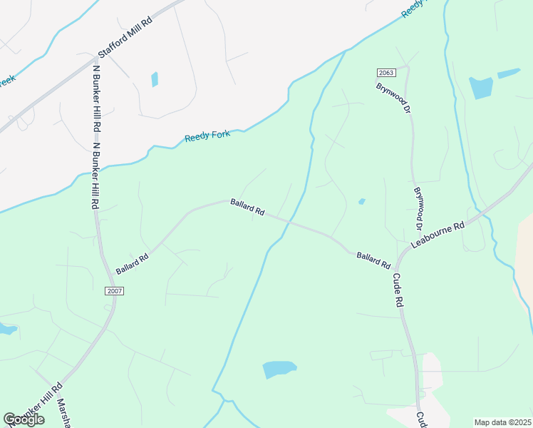map of restaurants, bars, coffee shops, grocery stores, and more near Ballard Road in Guilford County