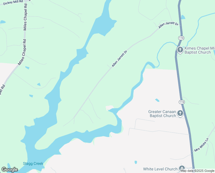 map of restaurants, bars, coffee shops, grocery stores, and more near 1833 Allen Jarrett Drive in Mebane