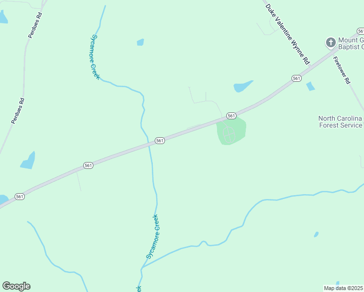 map of restaurants, bars, coffee shops, grocery stores, and more near 2104 North Carolina 561 in Louisburg