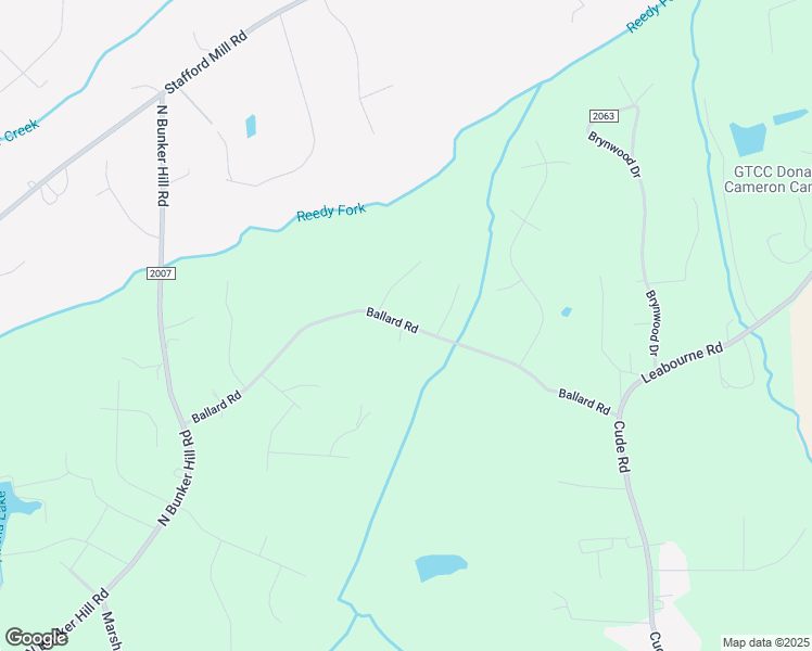 map of restaurants, bars, coffee shops, grocery stores, and more near Ballard Road in Guilford County