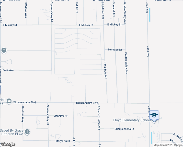 map of restaurants, bars, coffee shops, grocery stores, and more near 3902 East Florence Avenue in Pahrump