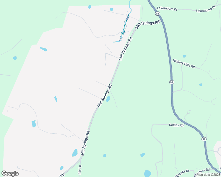 map of restaurants, bars, coffee shops, grocery stores, and more near 1544 Mill Springs Road in New Market