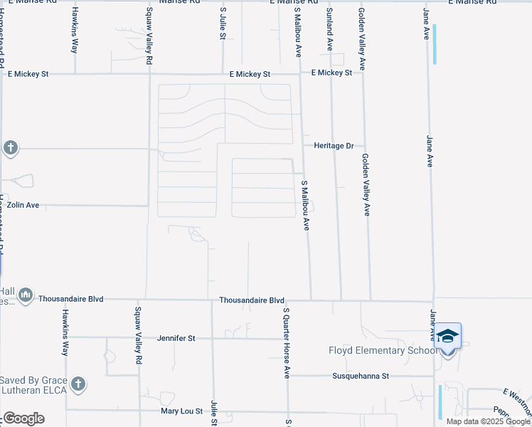 map of restaurants, bars, coffee shops, grocery stores, and more near 3902 East Florence Avenue in Pahrump