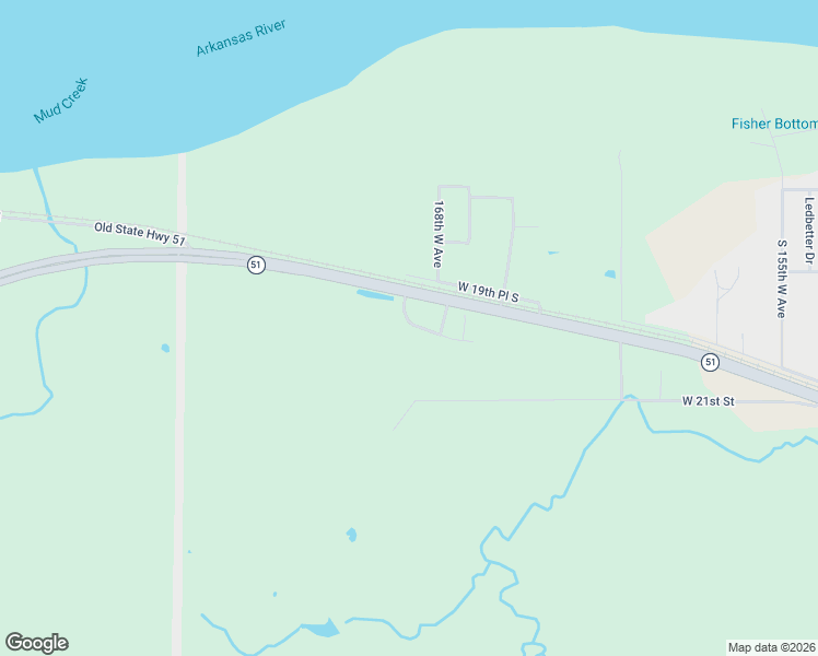 map of restaurants, bars, coffee shops, grocery stores, and more near 1800-1998 South 169th West Avenue in Sand Springs